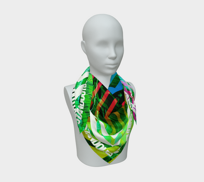 Electric Jungle, Silk Scarf