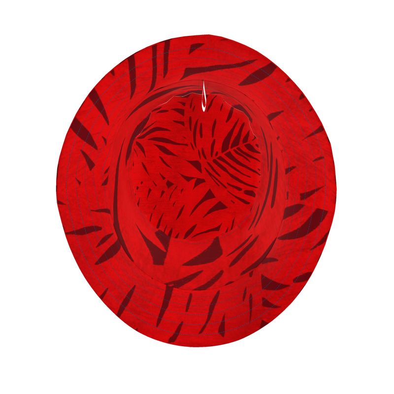 Scarlet Tropicana Bucket Hat