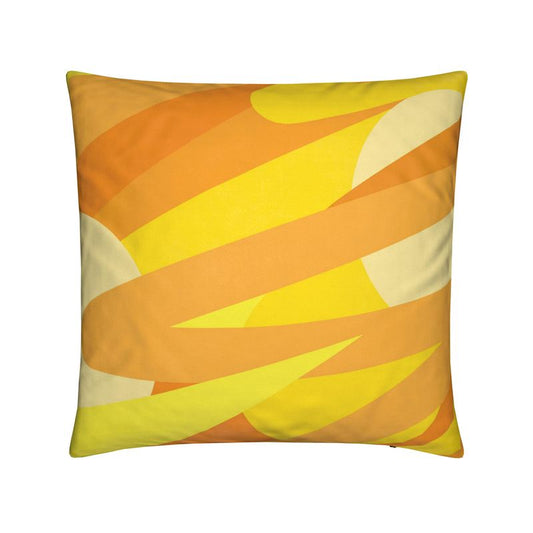 Flowing in the Golden Sun Throw Pillow