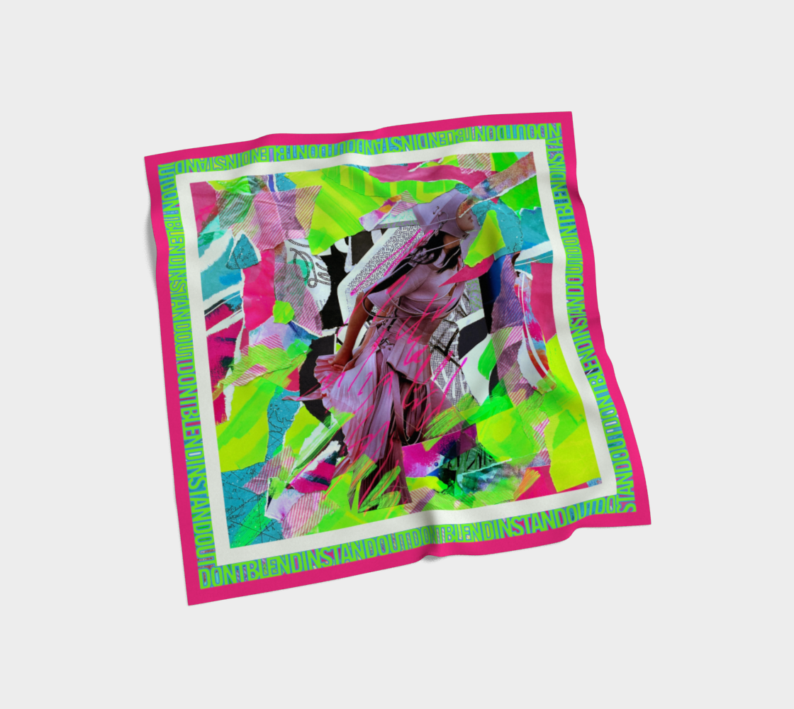 Pushing Through Chaos, Silk Scarf
