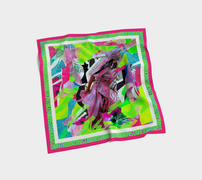 Pushing Through Chaos, Silk Scarf