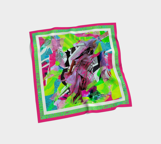 Pushing Through Chaos, Silk Scarf