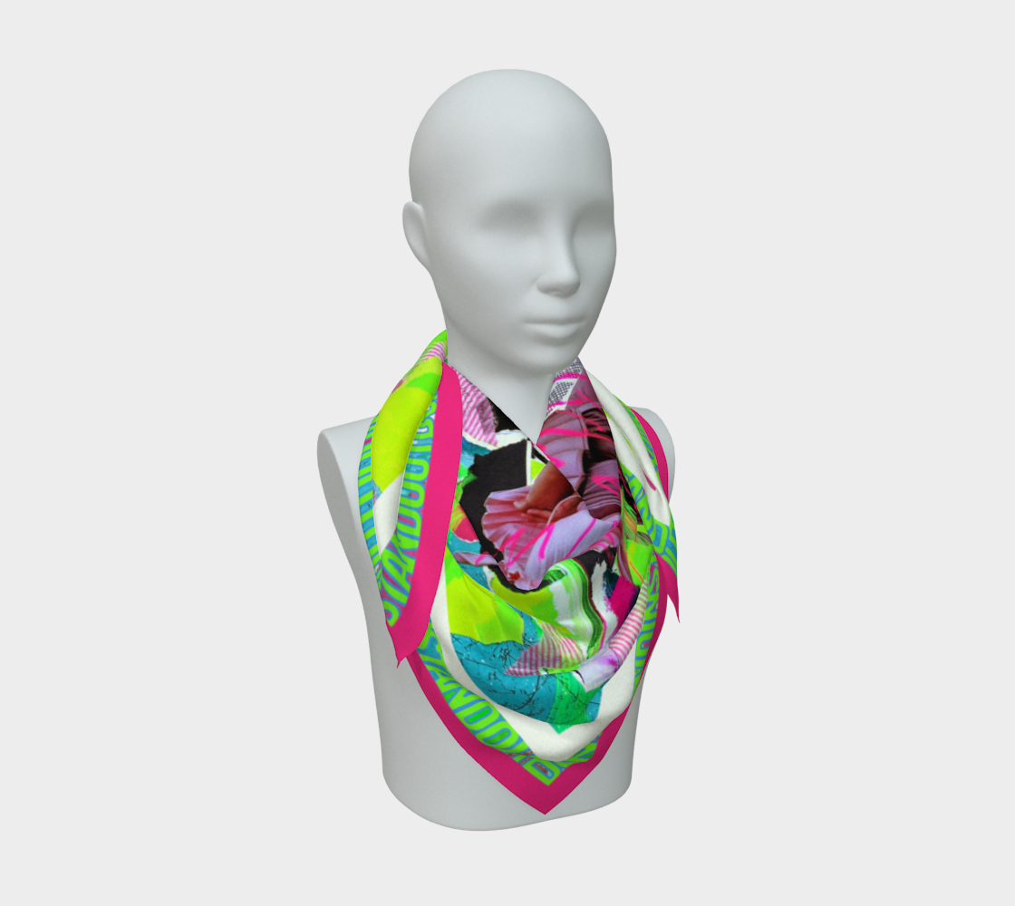 Pushing Through Chaos, Silk Scarf