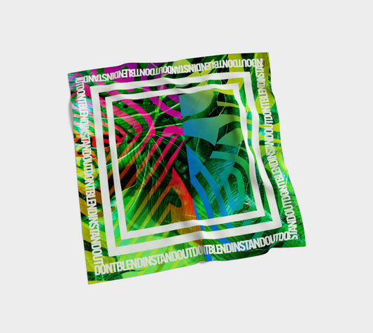 Electric Jungle, Silk Scarf