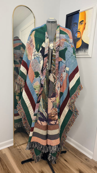 Ltd Edition Longline Art Coat, Pushing Through Chaos