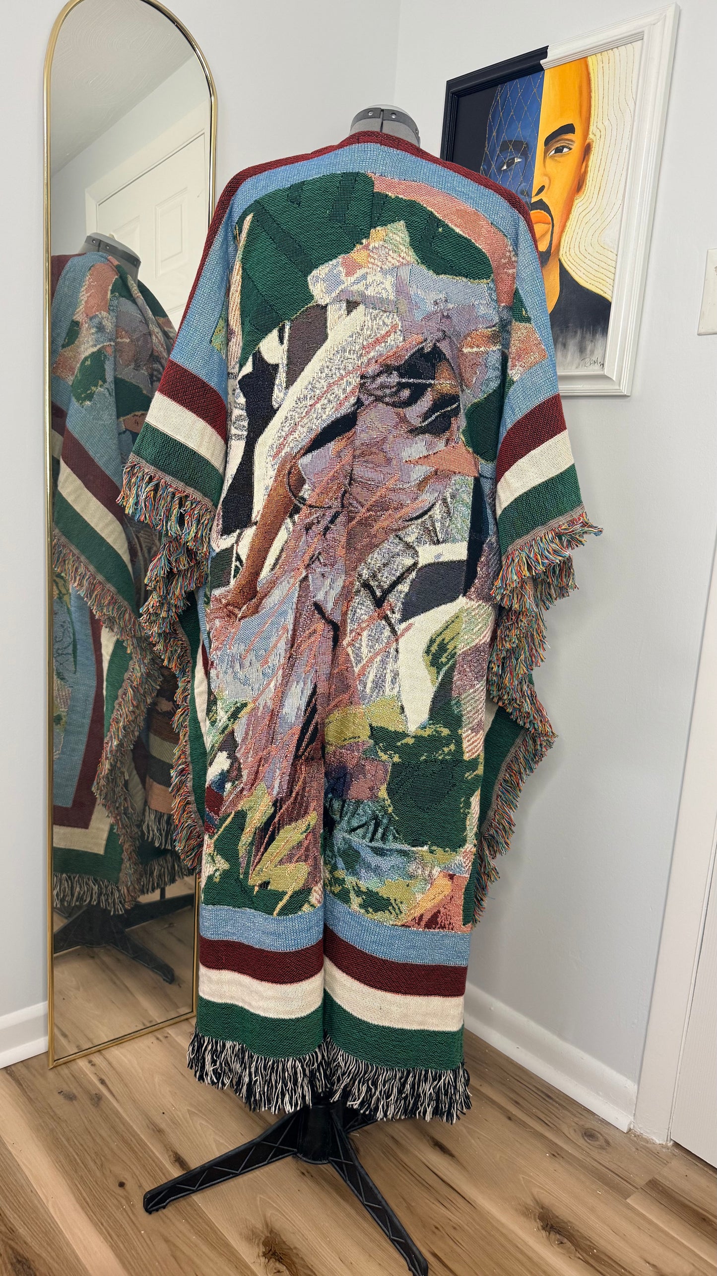 Ltd Edition Longline Art Coat, Pushing Through Chaos