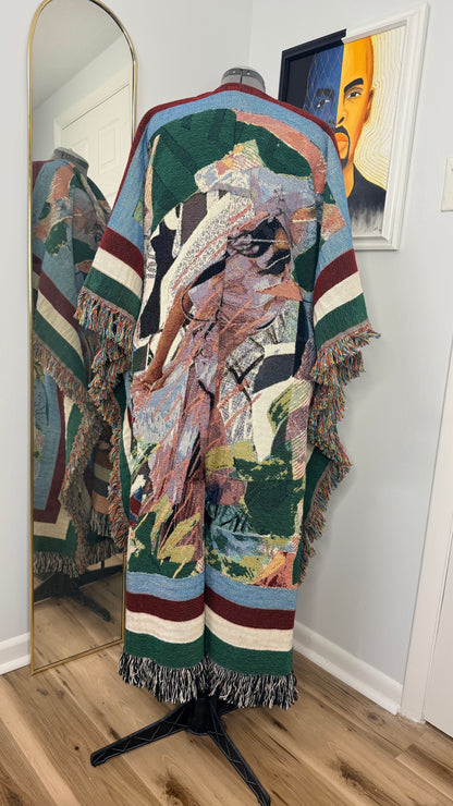 Ltd Edition Longline Art Coat, Pushing Through Chaos