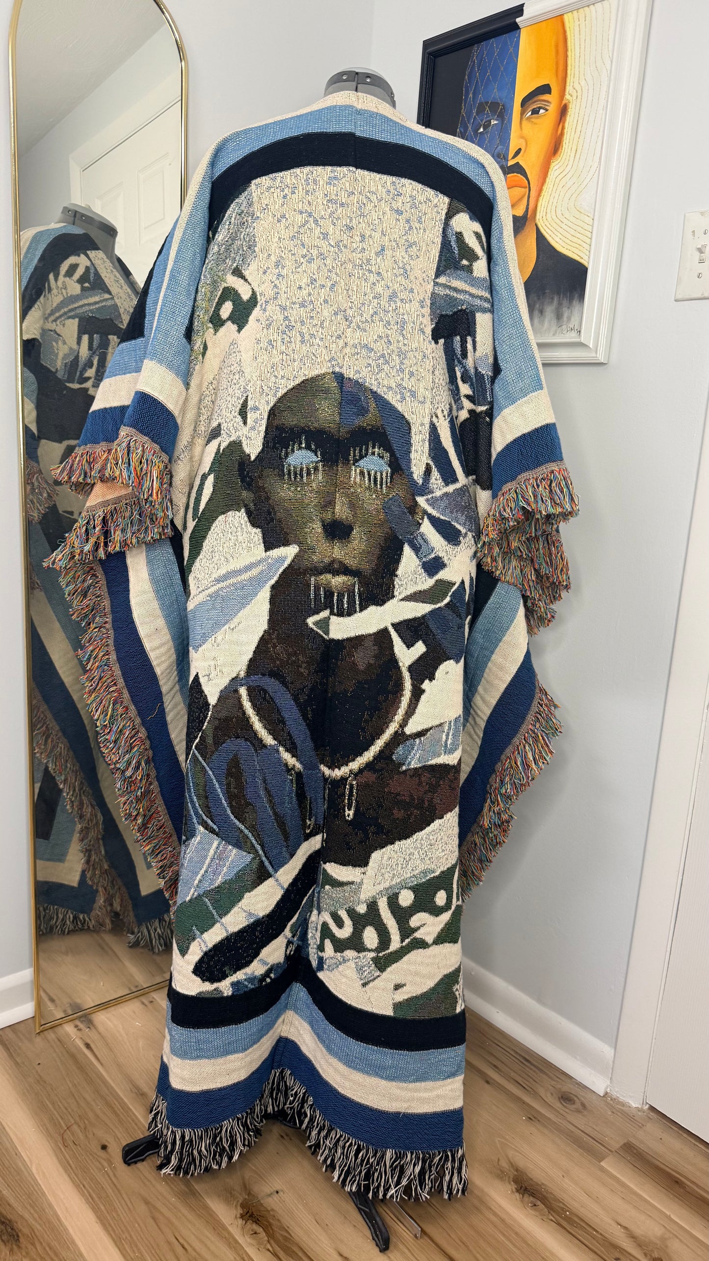Ltd Edition Longline Art Coat, Ancestral Echoes