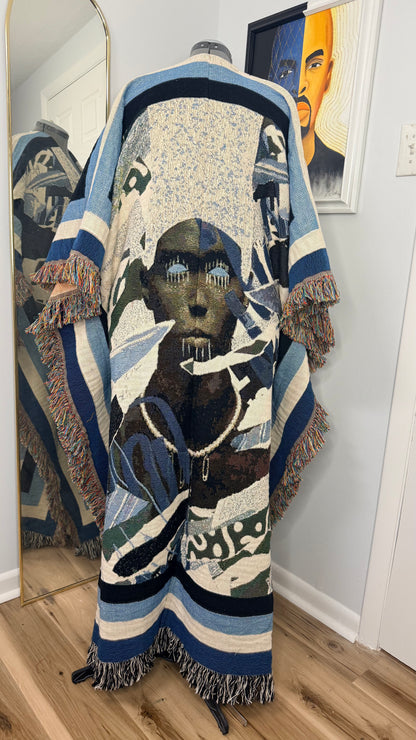 Ltd Edition Longline Art Coat, Ancestral Echoes
