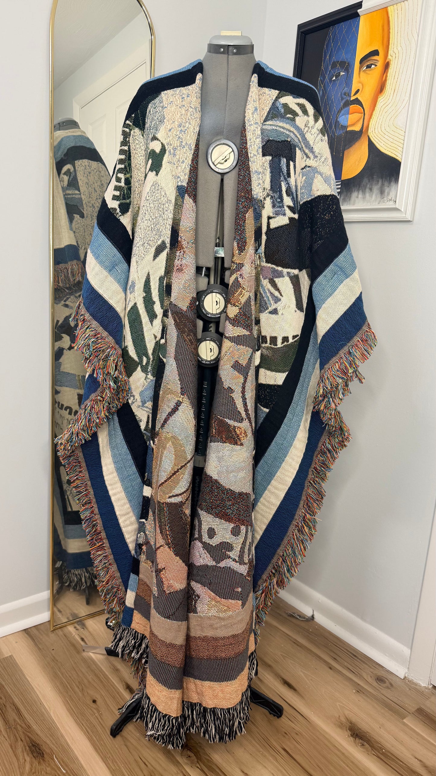 Ltd Edition Longline Art Coat, Ancestral Echoes