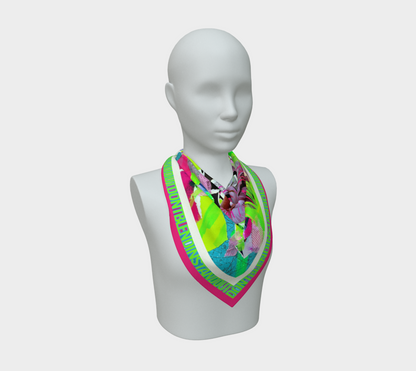 Pushing Through Chaos, Silk Scarf